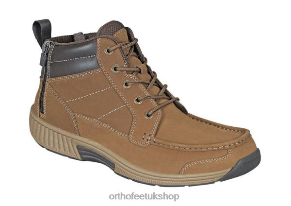Orthofeet Ranger Zip Boots Men Brown 82J68156