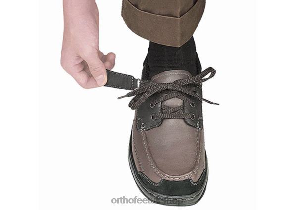 Orthofeet Baton Rouge Tie-Less Casual Shoes Men Brown 82J68167