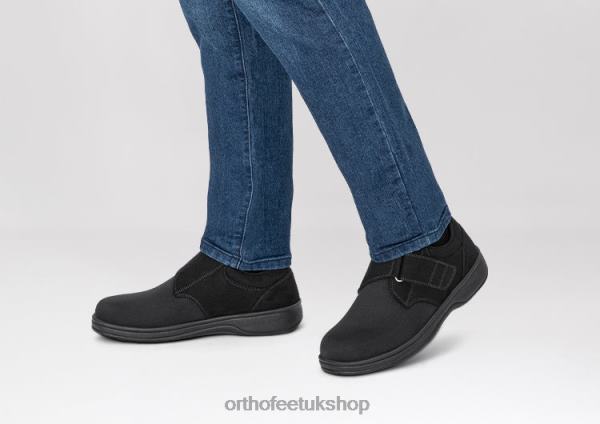 Orthofeet Bismarck Stretch Casual Shoes Men Black 82J68176