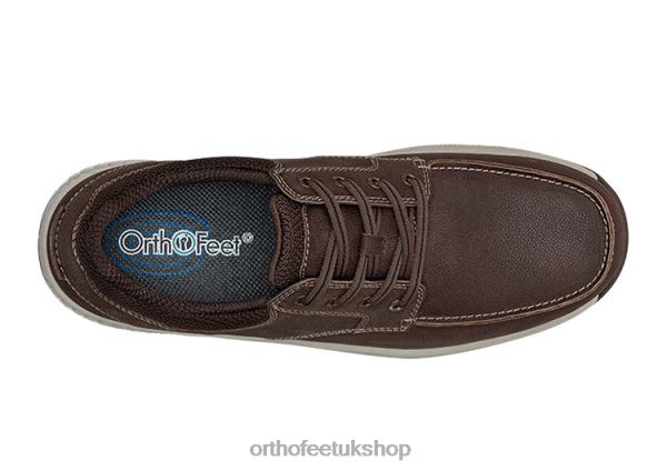 Orthofeet Leo Casual Shoes Men Brown 82J68166