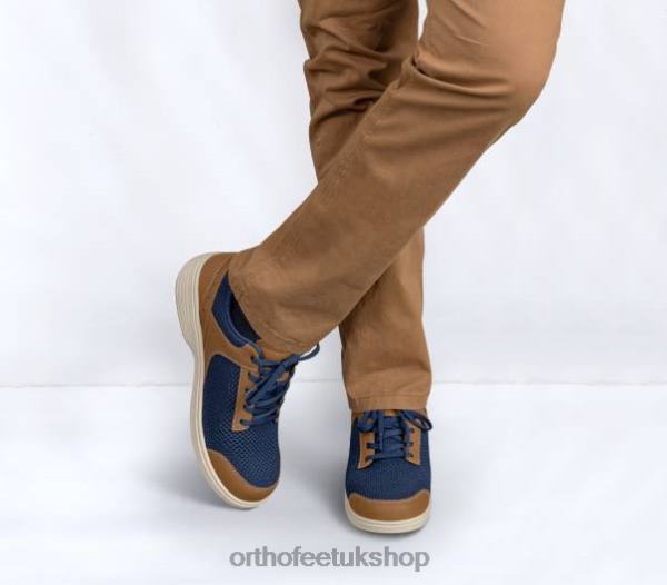 Orthofeet Tabor Casual Shoes Men Blue 82J68164
