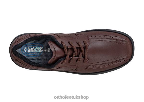 Orthofeet Gramercy Dress Shoes Men Brown 82J68171
