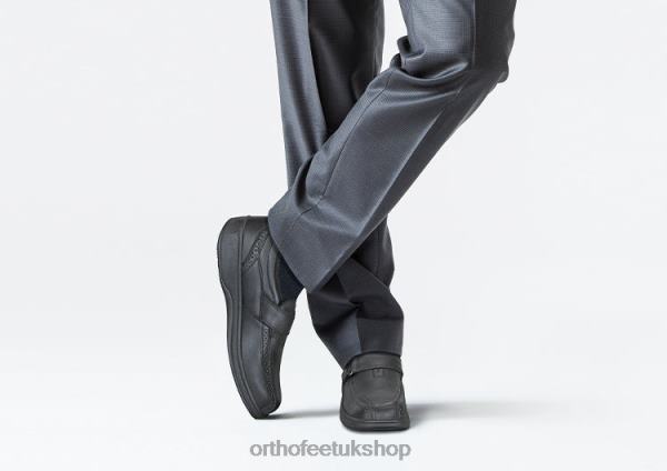 Orthofeet Lincoln Center Dress Shoes Men Black 82J68173