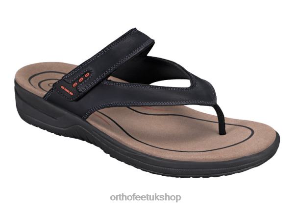Orthofeet Eldorado Sandals Men Black 82J68121