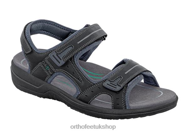 Orthofeet Gemini Sandals Men Black 82J68120