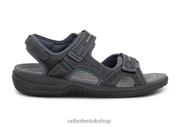 Orthofeet Gemini Sandals Men Black 82J68120