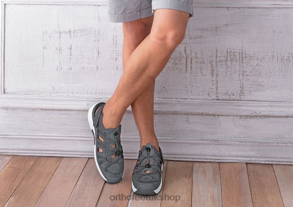 Orthofeet Taurus Sandals Men Gray 82J68122