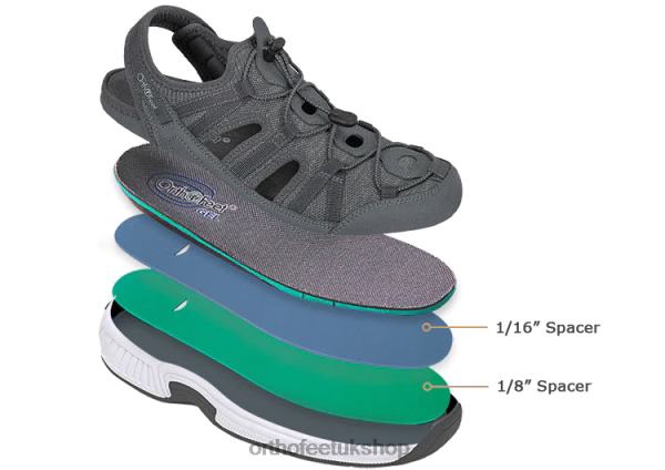 Orthofeet Taurus Sandals Men Gray 82J68122