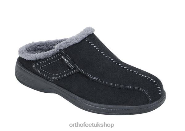Orthofeet Asheville Slippers Men Black 82J68180