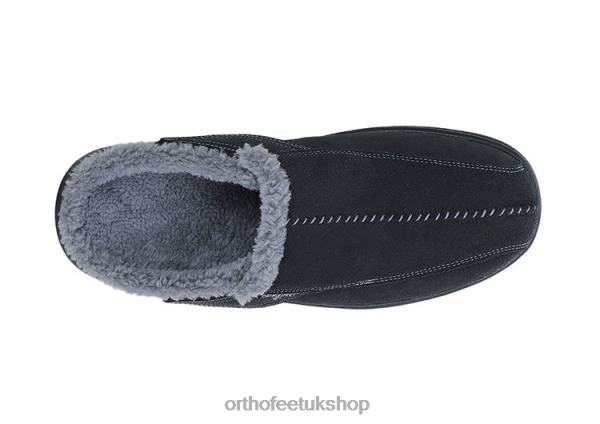 Orthofeet Asheville Slippers Men Black 82J68180