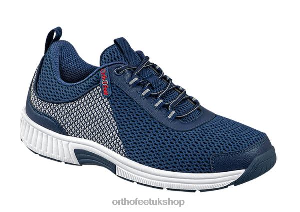 Orthofeet Edgewater Stretch Sneakers Men Blue 82J68133