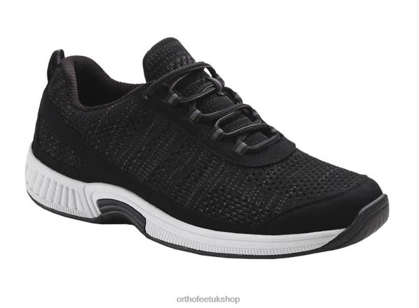 Orthofeet Lava Stretch Knit Sneakers Men Black 82J68128