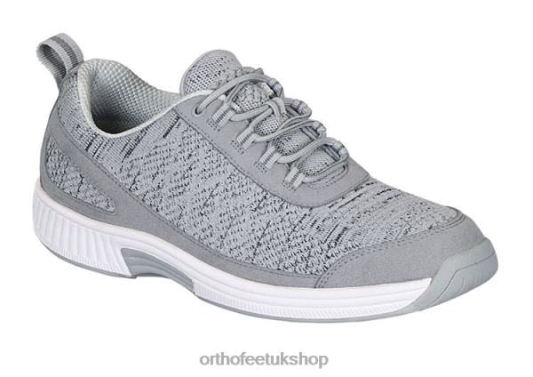 Orthofeet Lava Stretch Knit Sneakers Men Gray 82J68131