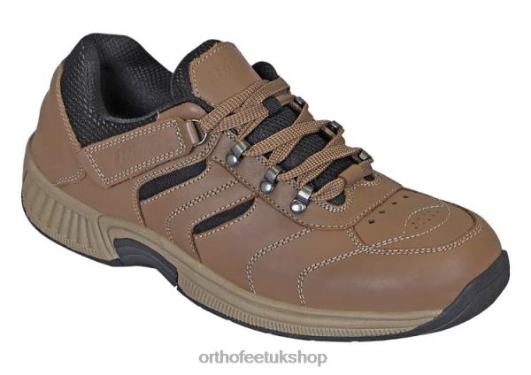 Orthofeet Shreveport Tie-Less Sneakers Men Brown 82J68148
