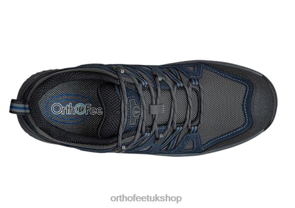 Orthofeet Sorrento Sneakers Men Gray/Blue 82J68146