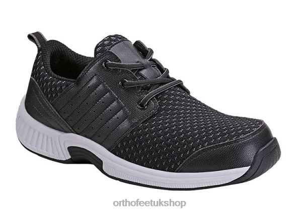 Orthofeet Tacoma Stretch Knit Sneakers Men Black 82J68139