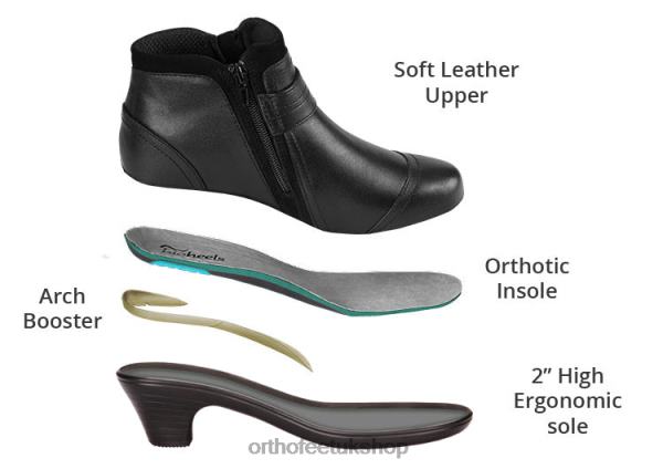 Orthofeet Emma Boots Women Black 82J6889