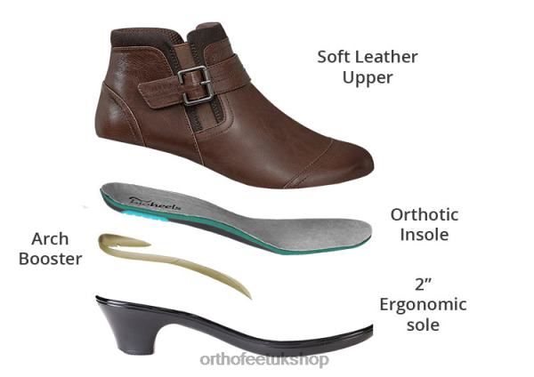 Orthofeet Emma Boots Women Brown 82J6888