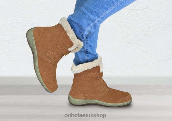 Orthofeet Florence Boots Women Camel 82J6882