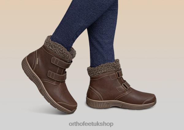 Orthofeet Florence Waterproof Boots Women Brown 82J6880
