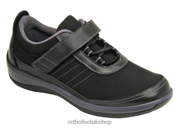 Orthofeet Breeze Stretch Knit Casual Shoes Women Black 82J6895