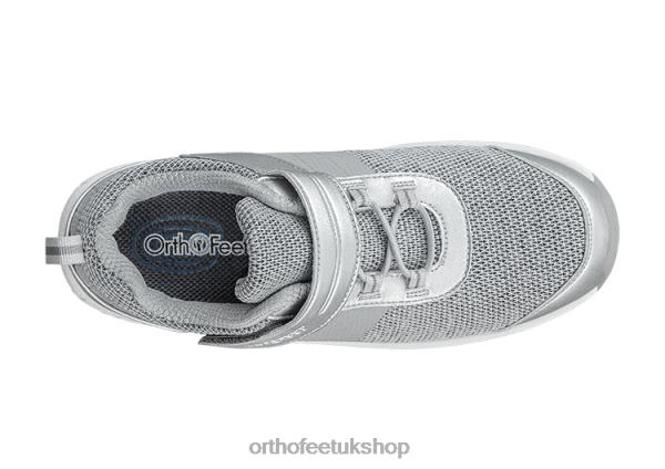Orthofeet Joelle Stretch Knit Casual Shoes Women Gray 82J6891