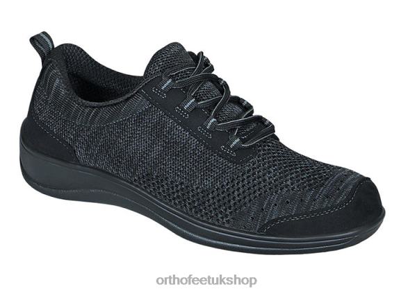 Orthofeet Palma Stretch Knit Casual Shoes Women Black 82J68101
