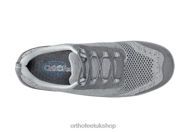 Orthofeet Palma Stretch Knit Casual Shoes Women Gray 82J68102