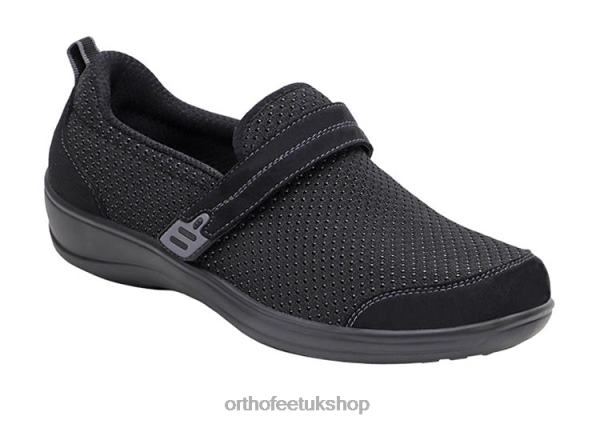 Orthofeet Quincy Stretch Casual Shoes Women Black 82J68104