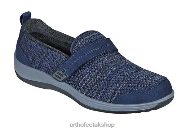 Orthofeet Quincy Stretch Casual Shoes Women Blue 82J68105