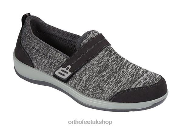 Orthofeet Quincy Stretch Casual Shoes Women Gray 82J68106