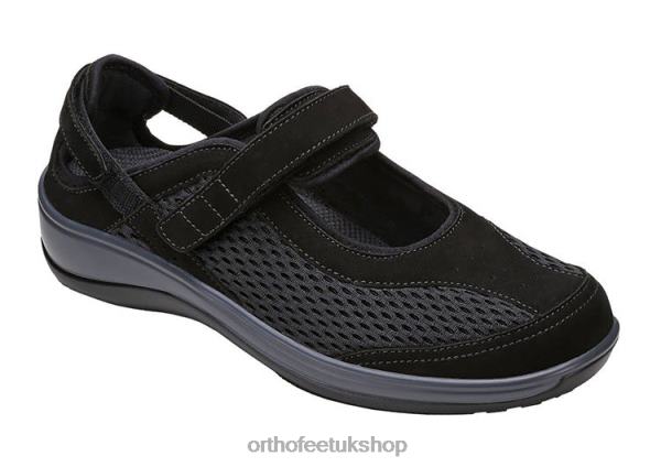 Orthofeet Sanibel Heel Strap Casual Shoes Women Black 82J68107