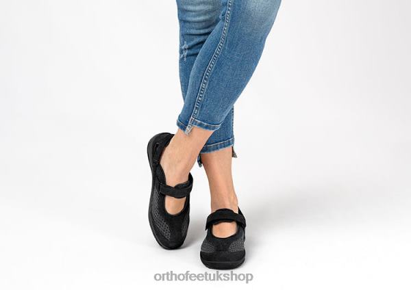 Orthofeet Sanibel Heel Strap Casual Shoes Women Black 82J68107