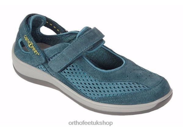 Orthofeet Sanibel Heel Strap Casual Shoes Women Blue 82J68109