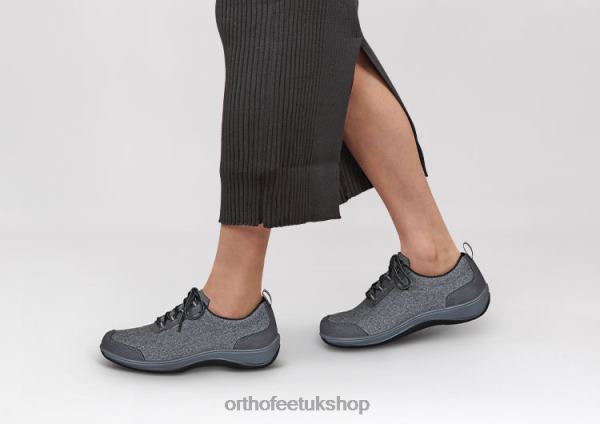 Orthofeet Sierra Wool Casual Shoes Women Gray 82J68103