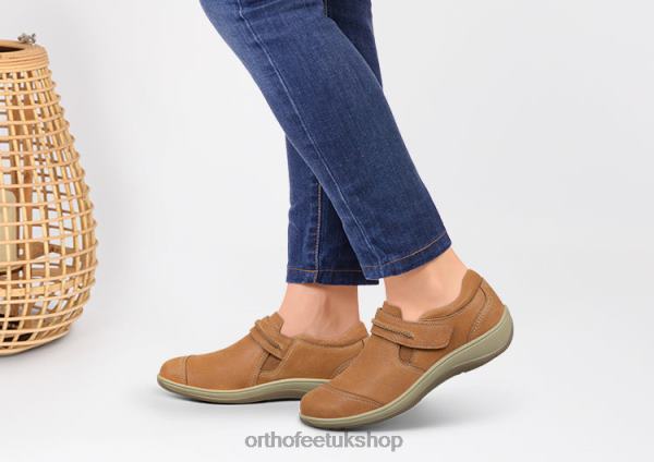 Orthofeet Solerno Casual Shoes Women Camel 82J6898