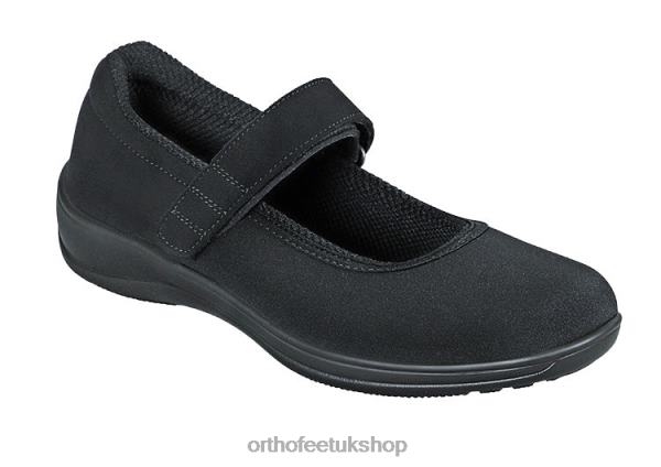 Orthofeet Springfield Stretch Casual Shoes Women Black 82J68111