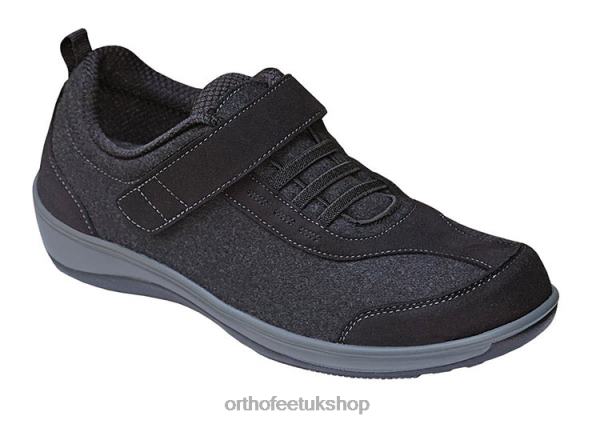Orthofeet Volcano Wool Casual Shoes Women Black 82J6894