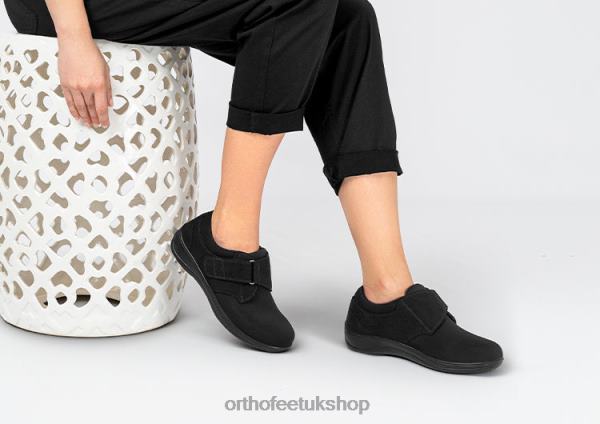 Orthofeet Wichita Stretch Casual Shoes Women Black 82J6893