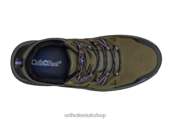 Orthofeet Dakota Hiking Shoes Women Olive 82J6874