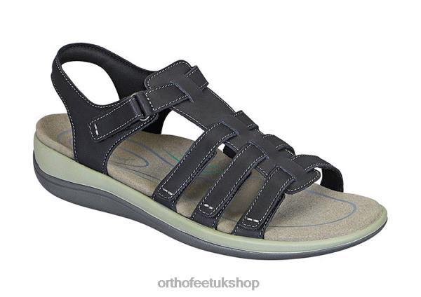 Orthofeet Amalfi Sandals Women Black 82J6810
