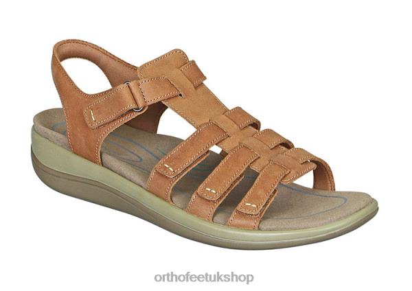 Orthofeet Amalfi Sandals Women Camel 82J689