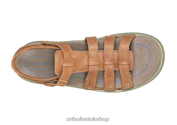 Orthofeet Amalfi Sandals Women Camel 82J689