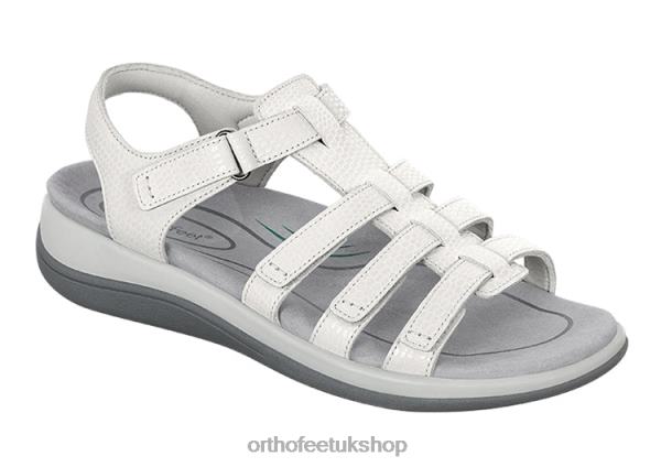 Orthofeet Amalfi Sandals Women Snake White 82J688