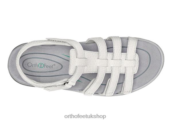 Orthofeet Amalfi Sandals Women Snake White 82J688