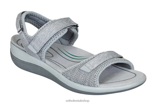 Orthofeet Calypso Sandals Women Gray 82J6820