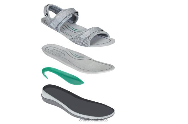 Orthofeet Calypso Sandals Women Gray 82J6820