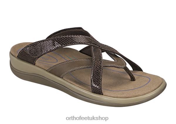 Orthofeet Clio Sandals Women Brown 82J6829