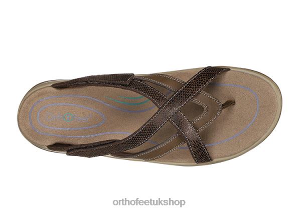 Orthofeet Clio Sandals Women Brown 82J6829