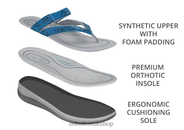 Orthofeet Gaya Sandals Women Blue 82J6826